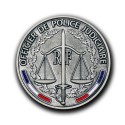Médailles de porte carte Officier Police Judiciaire