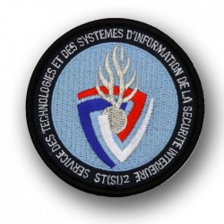 Ecusson Tissu Brodé STSI Service technologies systemes information securite interieur Modèles Disponibles à la Vente ECUSTSIM...
