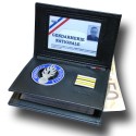Porte-carte 3 volets Gendarmerie Nationale – Médaille 48 mm + Grade