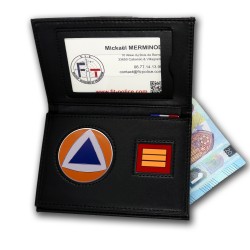 Porte-carte 3 volets Protection Civile – Médaille + Grade (sur demande) Porte-carte Protection Civile PCA006PCPorte-carte Pro...