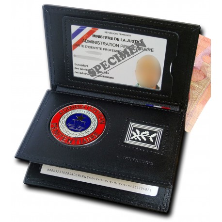Porte-carte 3 volets Administration Pénitentiaire – Médaille + Grade au choix Porte-Carte Administration Pénitentiaire PCA006...