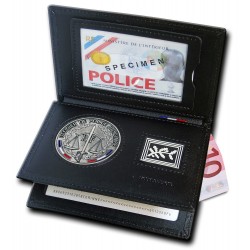 Porte-carte 3 volets Police Nationale – Officier de Police Judiciaire (OPJ) avec grade Porte-cartes OPJ Officier de Police Ju...
