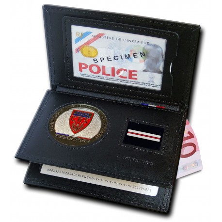 Porte-carte 3 volets CRS – Médaille CRS + Grade au choix Porte-cartes CRS Compagnies Républicaines de Sécurité PCA006CRSPorte...