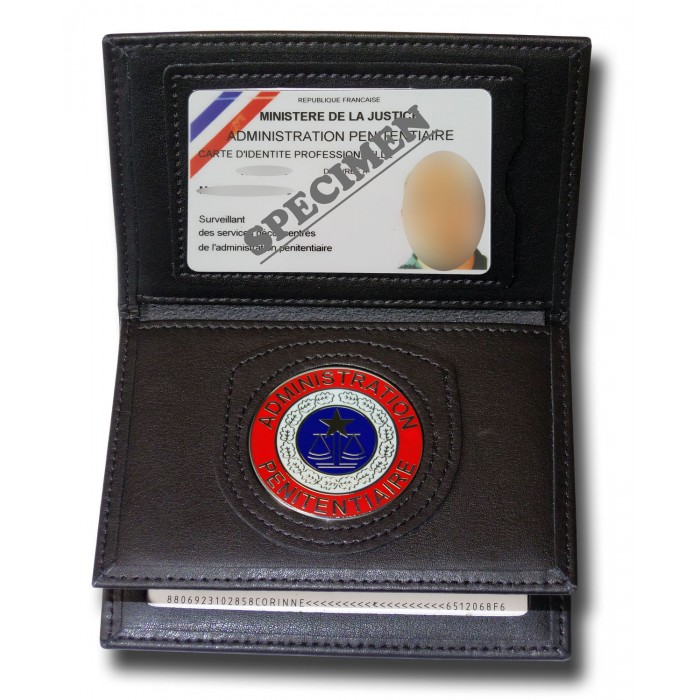 Porte-cartes officier US, en cuir