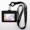Tour de cou Police + enrouleur + porte-carte noir Police Nationale fond blanc TOUR-DE-COU TDCEPNCUPNBTOUR-DE-COU