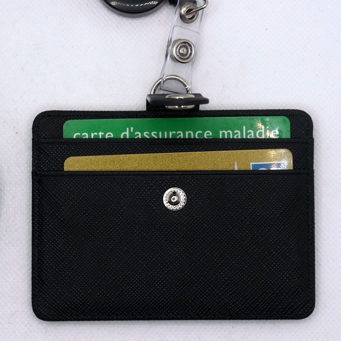 Lanière De Cou Geiomoo Avec Porte-badge Et Fermoir Pivotant - Sangle Minimaliste Pour Carte, Badge, Clés