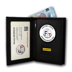 porte-commission 3 volets vertical grade personnalisable Porte-cartes Personnalisables PCADP002Porte-cartes Personnalisables