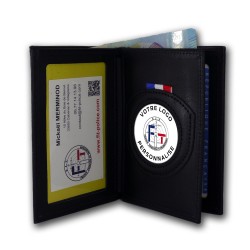 porte-commission 3 volets vertical adm personnalisable Porte-cartes Personnalisables PCADP001Porte-cartes Personnalisables
