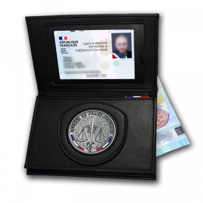 porte-carte Officier de Police Judiciaire 3 volets administratif