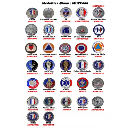 Médaille porte-carte Police Municipale