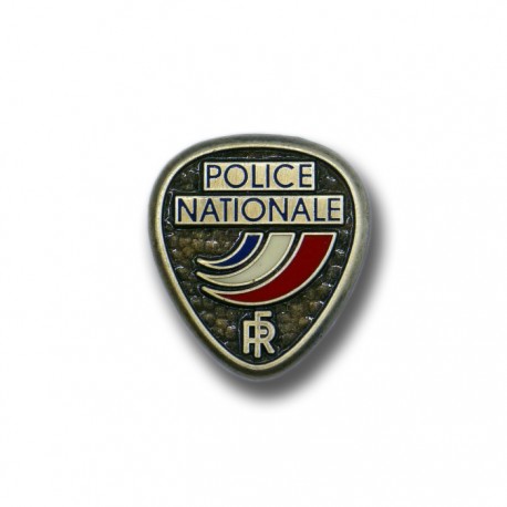 Pin's Police Nationale 3 griffes – Émaillé métal vieil argent Coin cols / Pin's PIN3GCoin cols / Pin's