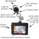 Porte-cles Police Nationale 3 griffes avec enrouleur et porte carte Accueil PCLECUPN3GAccueil