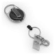 Porte-clés personnalisé avec enrouleur et porte carte Accueil PCLENCUFITAccueil