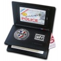 Porte-carte Police Nationale 3 griffes médaille + grade