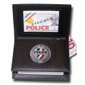 Porte-carte 3 volets Police Nationale – Médaille 48 mm – Modèle administrat