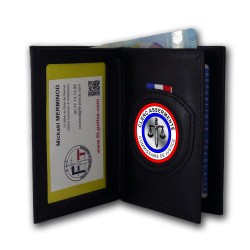 Portefeuille 3 volets Clerc Assermenté Porte-Carte Huissier de Justice / clerc / expert judiciaire PCAD001CAPorte-Carte Huiss...