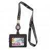 Tour de cou Police + enrouleur + porte-carte noir Police Aux Frontieres TOUR-DE-COU TDCEPNCUPAFTOUR-DE-COU