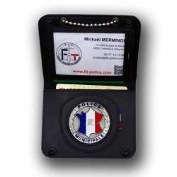 Porte-carte Police Municipale Chainette tour de cou administratif Porte-Carte Police Municipale PCA003Porte-Carte Police Muni...