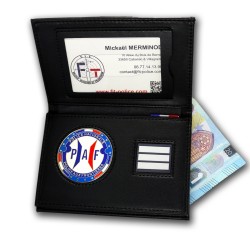 Porte-carte 3 volets Police aux Frontières – Médaille + Grade au choix Porte-Carte Police Aux Frontieres PAF PCA006PAFPorte-C...