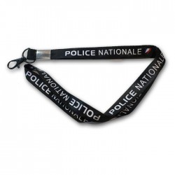 Porte-cles tour de cou Police Nationale Tissu Police Nationale PCLTDCPN3GPolice Nationale