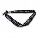 Porte-cles tour de cou Police Nationale Tissu