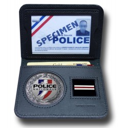 Porte-carte 2 volets Police Nationale – Médaille 48 mm + Grade Porte-Carte Police Nationale PCA002PNPorte-Carte Police Nationale