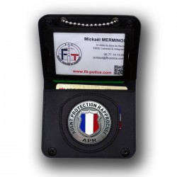 Porte-carte APR – Agent de Protection Rapprochée avec médaille et chaînette Agent Protection Rapprochée PCA003APRAgent Protec...