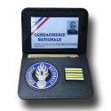 Porte-carte Gendarmerie – 2 volets avec médaille 48 mm et grade