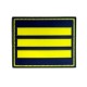 Grade de poitrine PVC Capitaine classe normale – Administration pénitentiaire (jaune / fond bleu nuit) Grades de Poitrine mon...