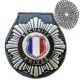 Plaque de ceinture Sécurité Privée avec support cuir et chaînette Sécurité Privée PCEESPSécurité Privée