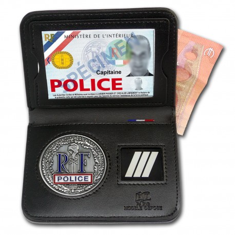 Porte-carte Police 2 volets Billet Grade Porte-Carte Police Nationale PCA008PRFPorte-Carte Police Nationale