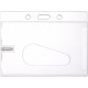 Porte-badge rigide transparent format carte bancaire 9 x 6 cm Accueil PCIPLEXI00Accueil