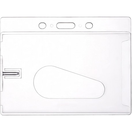 Porte-badge rigide transparent format carte bancaire 9 x 6 cm Accueil PCIPLEXI00Accueil