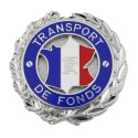 Médaille métallique émaillée 48 mm Transport de fonds