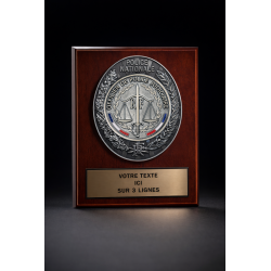 Plaque de ceinture Officier de Police Judiciaire Police Nationale sur support bois Produits Personnalisables PCESBPOPJProduit...