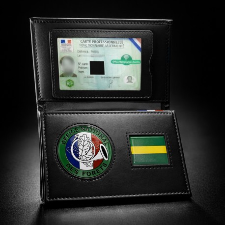 Porte-carte Office National des Forêts ONF 3 volets avec médaille et grade Office National des Forets PCA006ONFOffice Nationa...