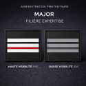 Grade de poitrine PVC Major filière expertise – Administration pénitentiaire (HV / BV)
