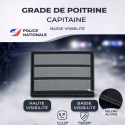 Grade de poitrine Capitaine – Basse Visibilité – Police Nationale
