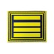 Grade de poitrine PVC Commandant divisionnaire – Administration pénitentiaire (jaune / fond bleu nuit) Grades de Poitrine mon...