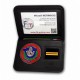 Porte-carte Douane 2 volets avec médaille et grade Porte commission d'emploi Douanes PCA002DPorte commission d'emploi Douanes
