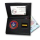 Porte-carte Douane 3 volets avec médaille et grade Porte commission d'emploi Douanes PCA006DPorte commission d'emploi Douanes