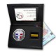 Porte-carte Douane 3 volets avec médaille Motocycliste et grade Porte commission d'emploi Douanes PCA006DMOTOPorte commission...