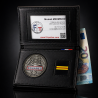 Porte-carte Douane 3 volets avec médaille RF et grade