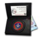 Porte-carte Douane 3 volets administratif avec médaille Porte commission d'emploie NOUVEAU FORMAT (CB) DOUANE PCA005DPorte co...