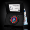 Porte-carte Douane 3 volets administratif avec médaille