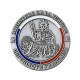 Portefeuille 3 volets Ministère de la Justice avec médaille 48 mm Porte-Carte Huissier de Justice / clerc / expert judiciaire...