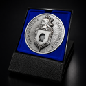 Médaille de Table Gendarmerie Départementale 70 mm Argent Vieilli avec Écrin Présentoir