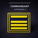 Grade de poitrine PVC Commandant Catégorie A – Administration pénitentiaire