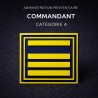 Grade de poitrine PVC Commandant Catégorie A – Administration pénitentiaire