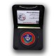 Porte-carte Douanes 2 volets avec chaînette et médaille émaillée Porte commission d'emploi Douanes PCA003DPorte commission d'...